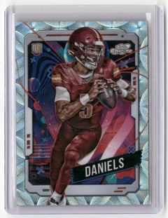 2024 Topps Chrome Cosmic #196 Jayden Daniels Nucleus Refractors-1