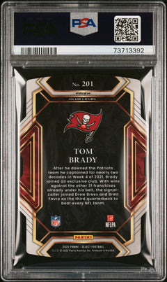 2021 Panini Select #201 Tom Brady D/C Silver Prizm PSA 9-2