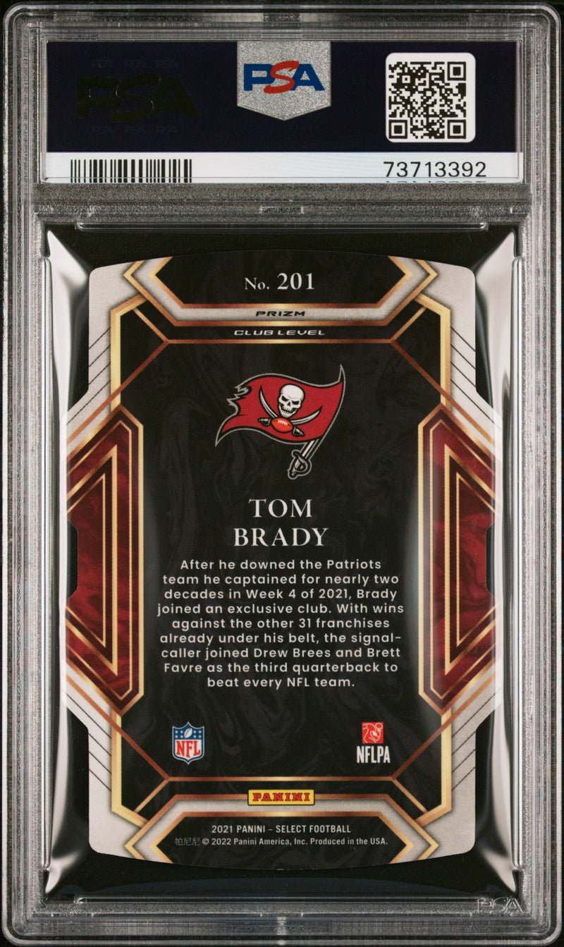 2021 Panini Select #201 Tom Brady D/C Silver Prizm PSA 9-2