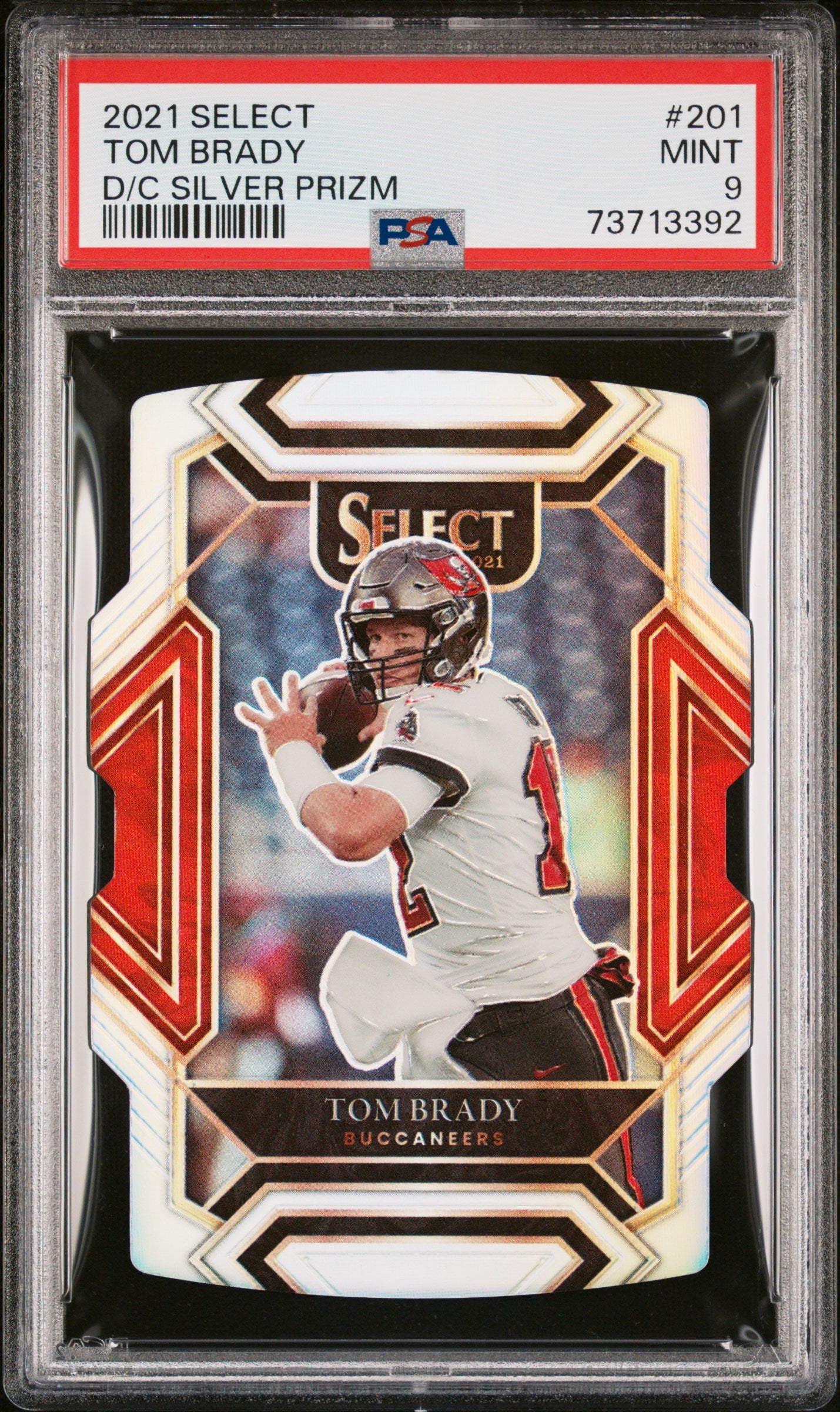 2021 Panini Select #201 Tom Brady D/C Silver Prizm PSA 9