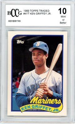 1989 Topps Traded #41T Ken Griffey, Jr. BCCG 10-1
