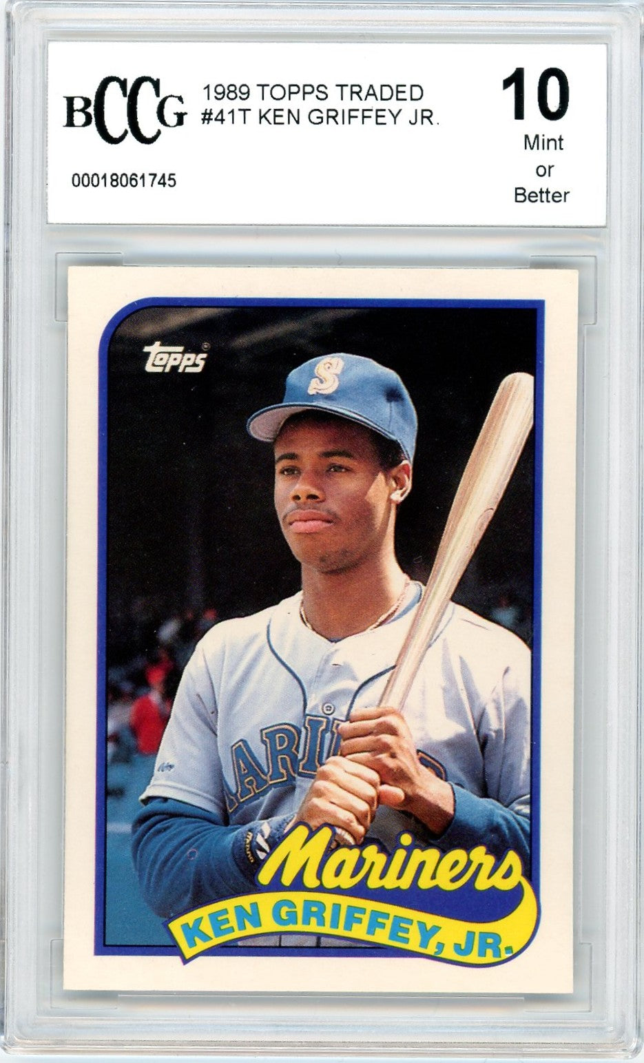 1989 Topps Traded #41T Ken Griffey, Jr. BCCG 10