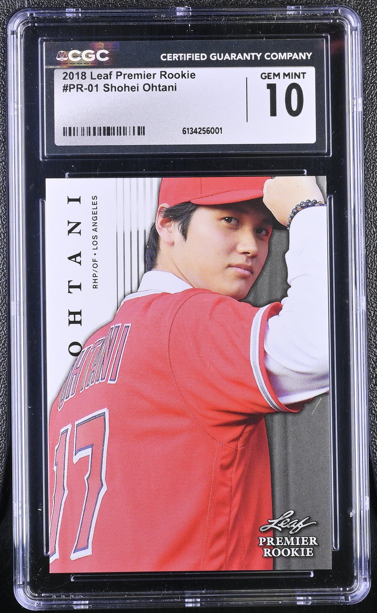 2018 Premier Rookie #PR-01 Shohei Ohtani CGC 10