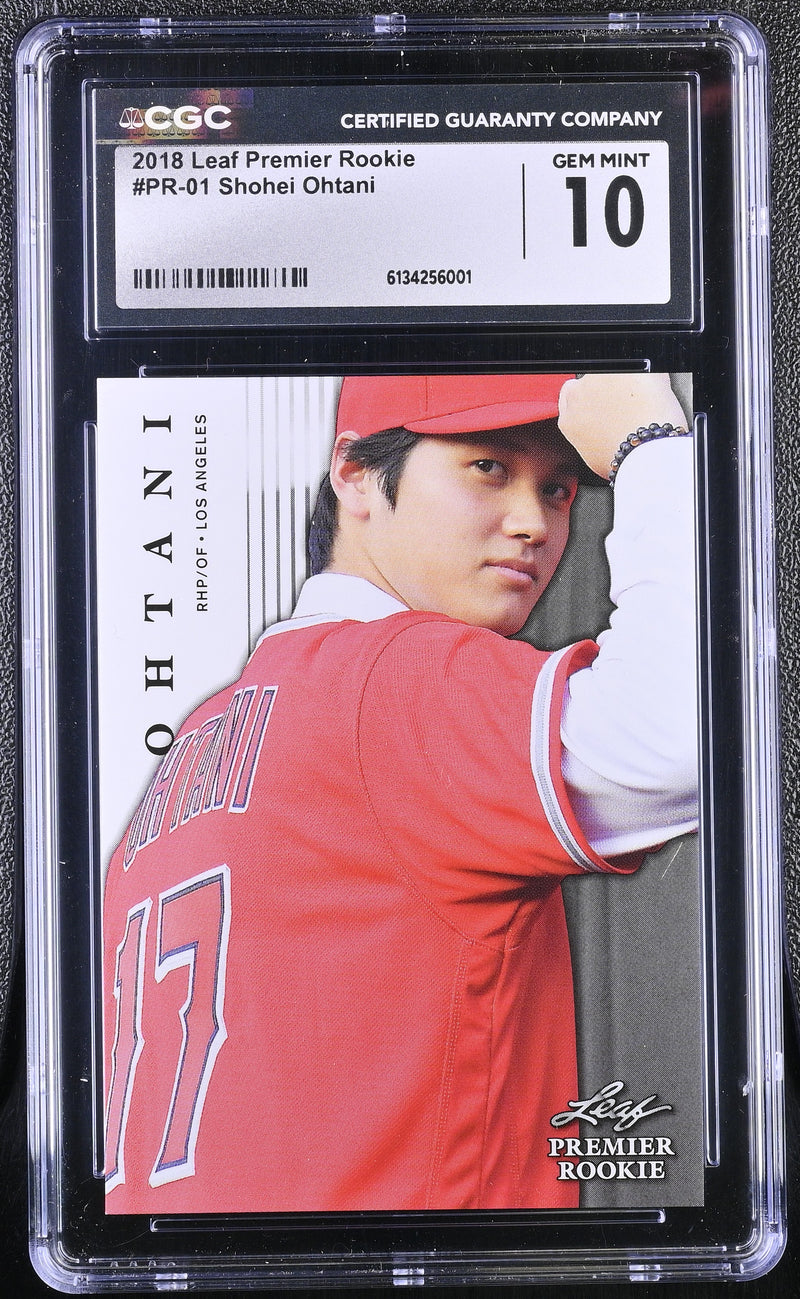 2018 Premier Rookie #PR-01 Shohei Ohtani CGC 10-1