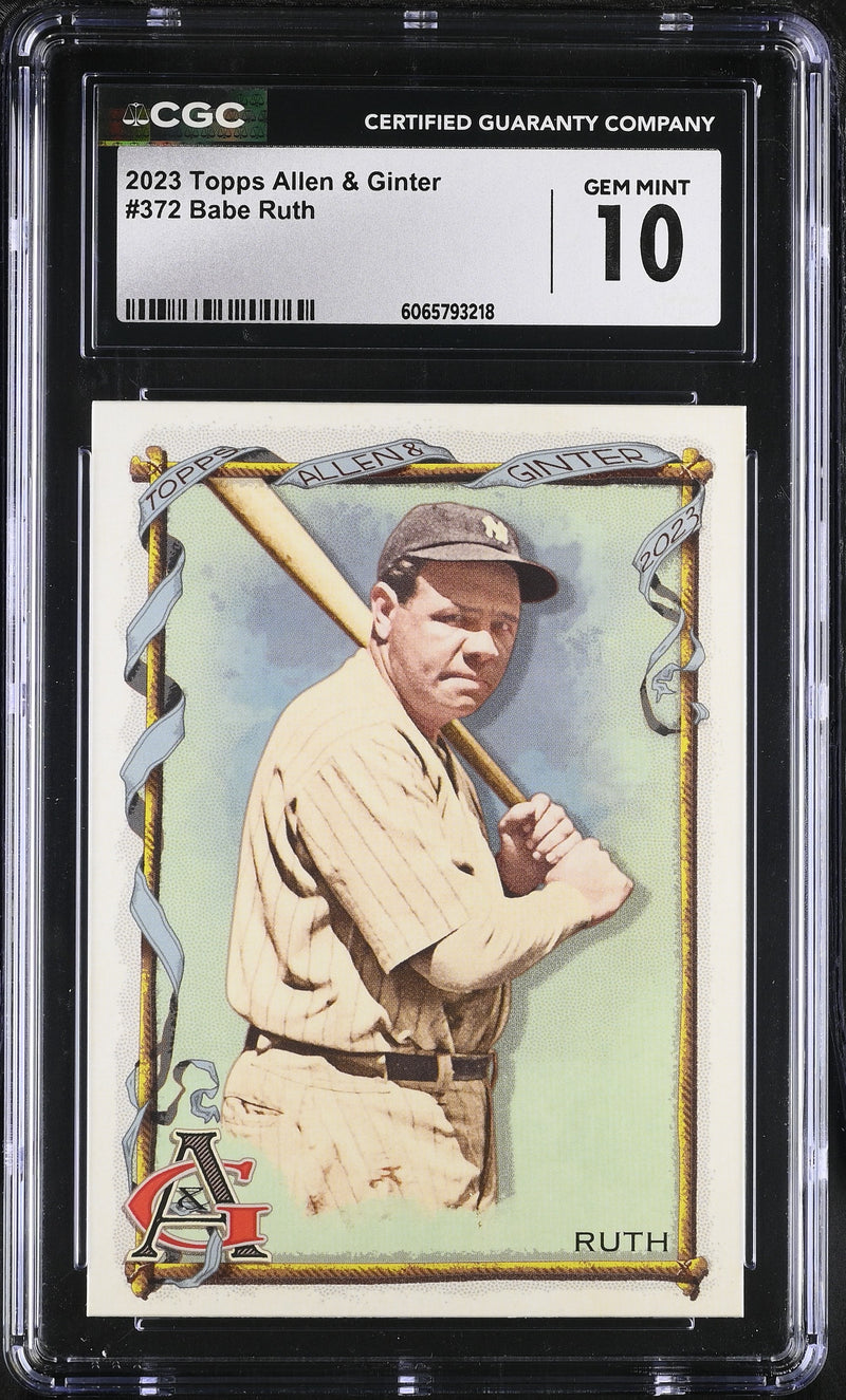 2023 Allen & Ginter #372 Babe Ruth CGC 10-1