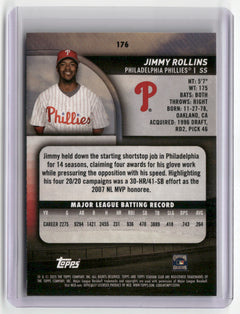 2025 Stadium Club #176 Jimmy Rollins Lime Green-2