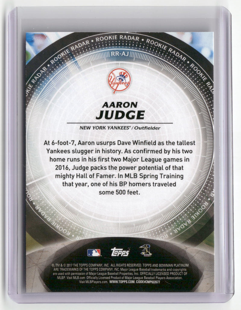 2017 Bowman Platinum #RR-AJ Aaron Judge Rookie Radar-2