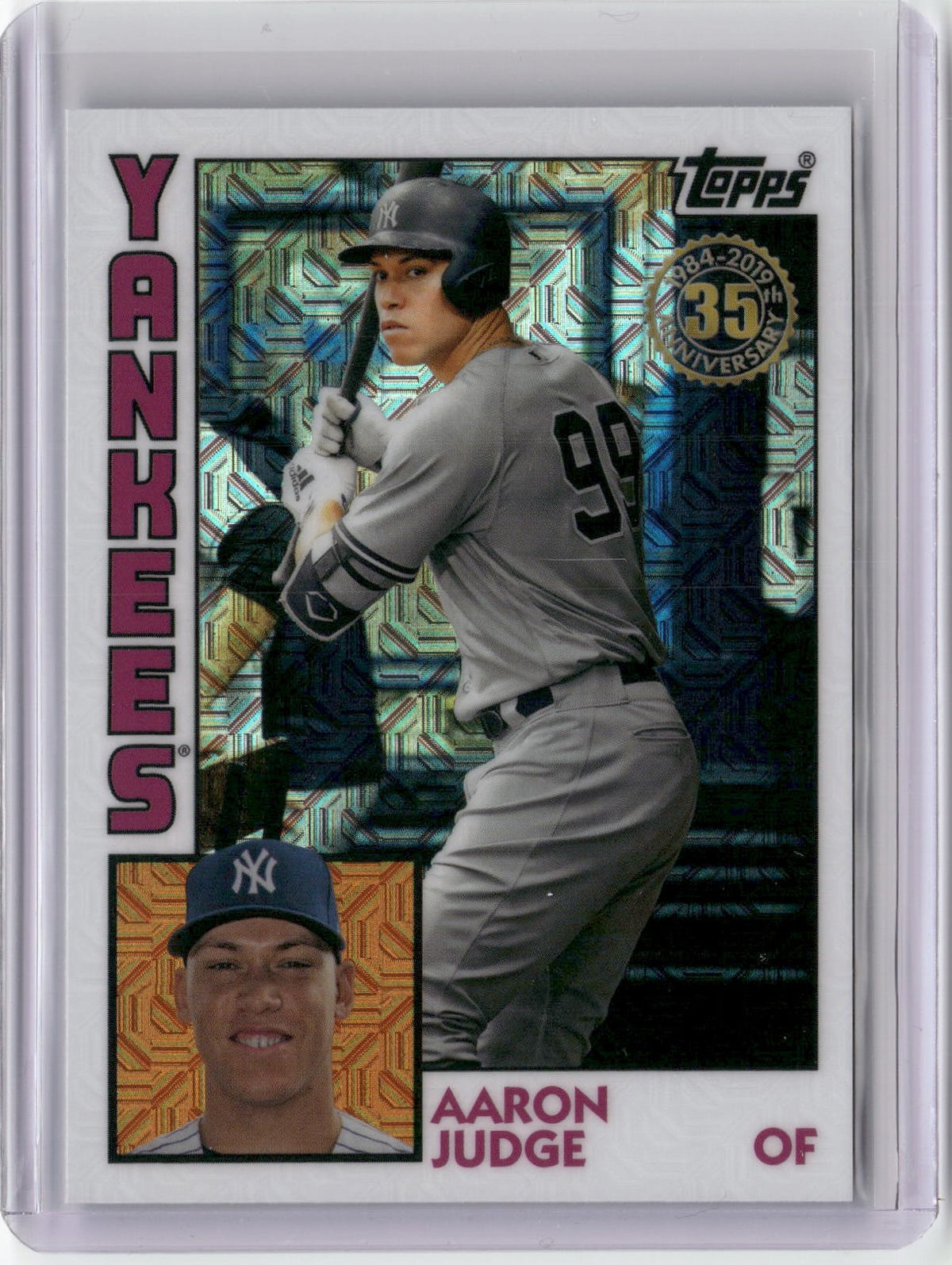 2019 Topps Series 1 #T84-18 Aaron Judge Chrome Silver Pack