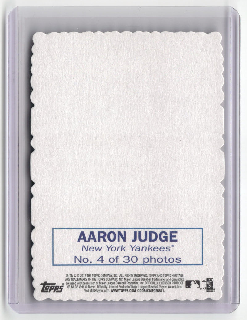 2018 Topps Heritage #4 Aaron Judge 1969 Topps Deckle-2