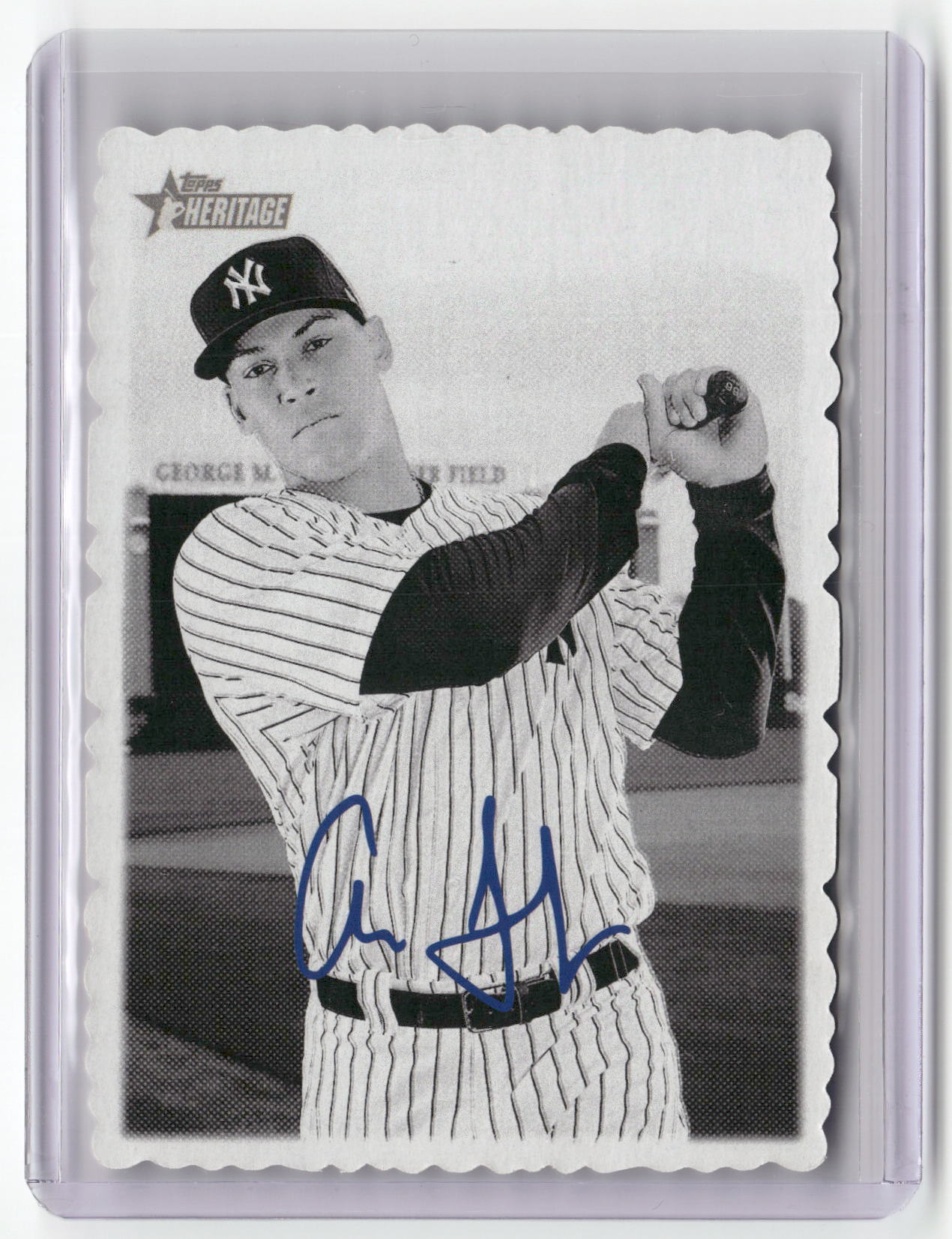 2018 Topps Heritage #4 Aaron Judge 1969 Topps Deckle