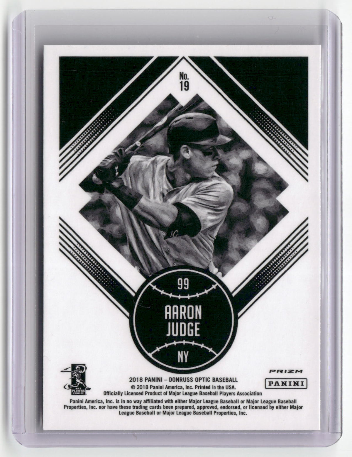 2018 Donruss Optic #19 Aaron Judge Purple-2