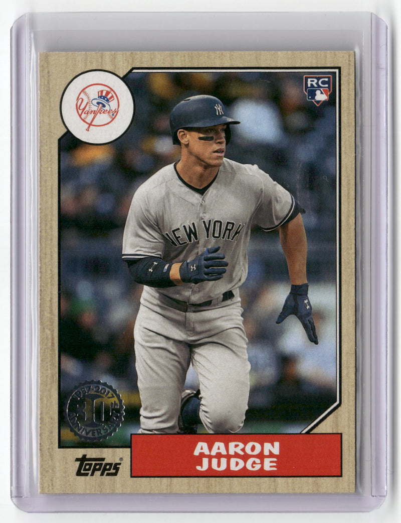 2017 Topps Update #US87-35 Aaron Judge 1987 Topps Baseball 30th Anniversary-1