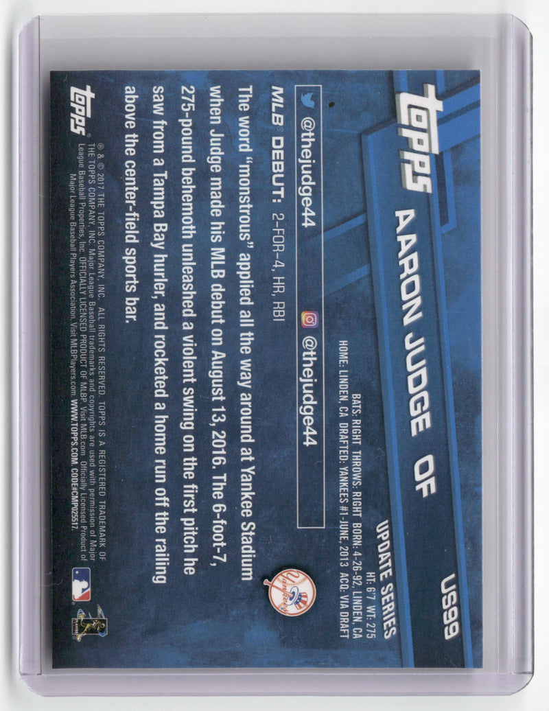 2017 Topps Update #US99 Aaron Judge-2