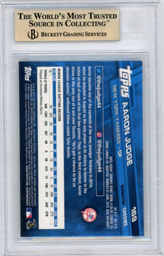 2017 Topps Chrome #169 Aaron Judge Refractor BGS 9.5-2