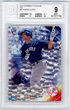2017 Bowman Platinum #91 Aaron Judge Ice BGS 9-1