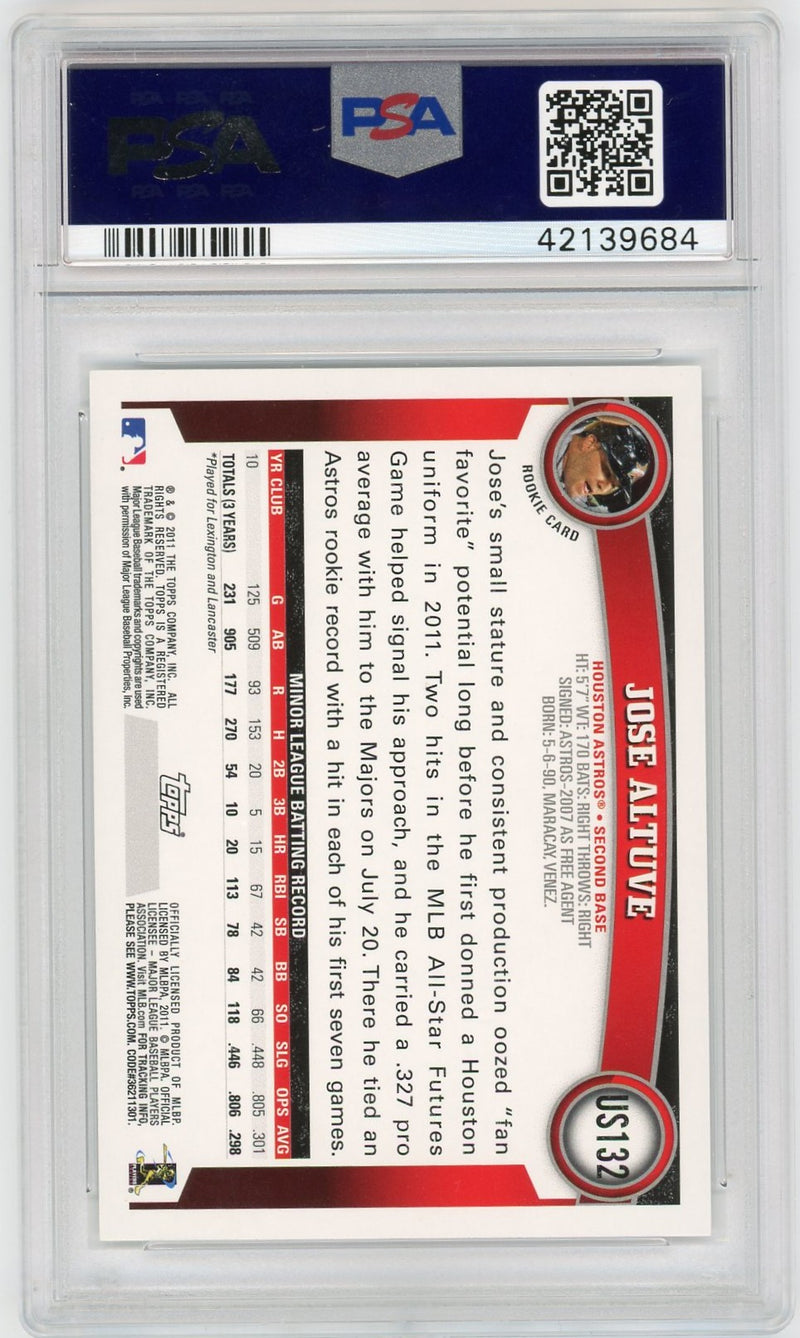 2011 Topps Update #US132 Jose Altuve PSA 10-2