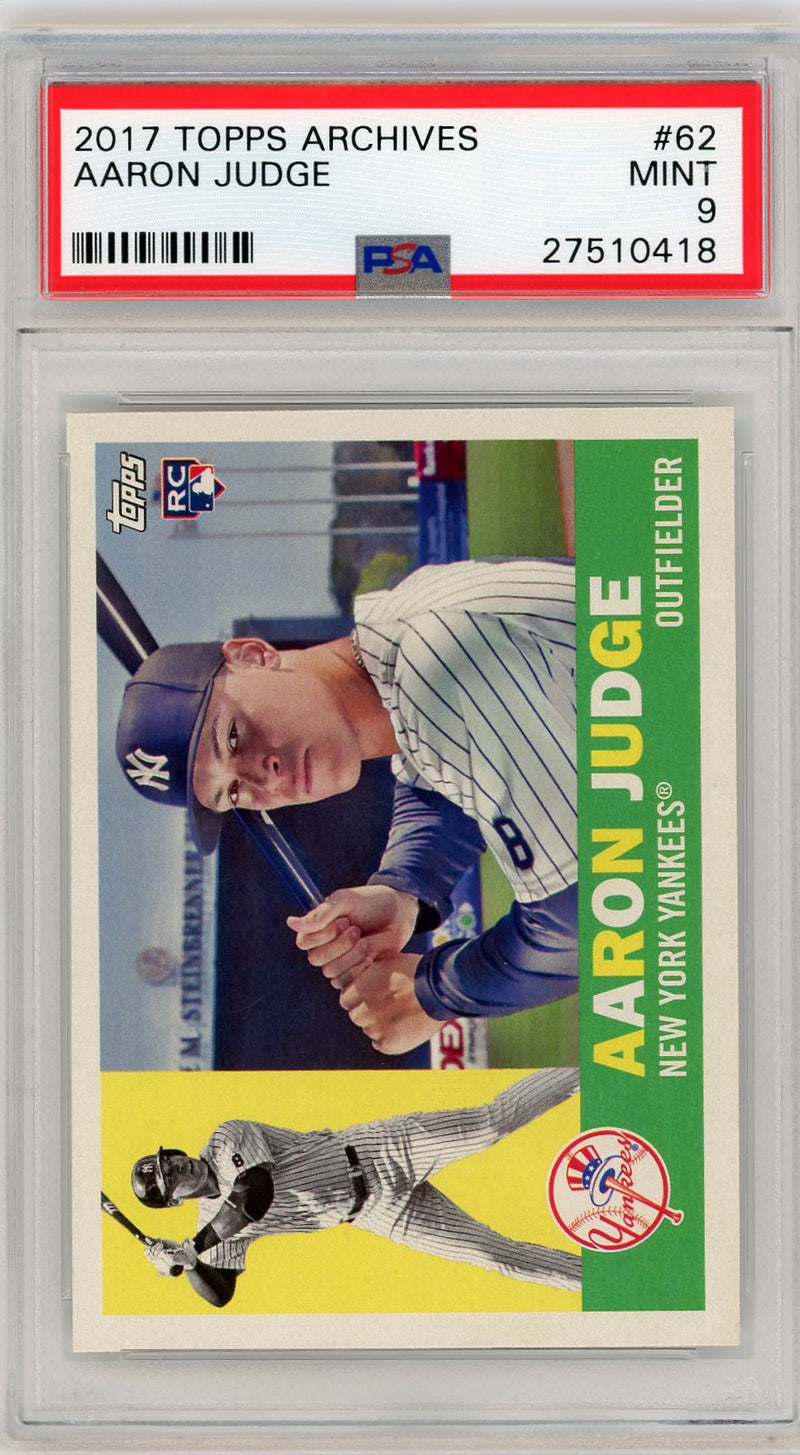 2017 Topps Archives #62 Aaron Judge PSA 9-1