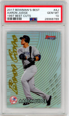 2017 Bowman'S Best 1997 Best Cuts #AJ Aaron Judge 1997 Best Cuts PSA 10-1