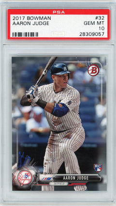 2017 Bowman #32 Aaron Judge PSA 10-1