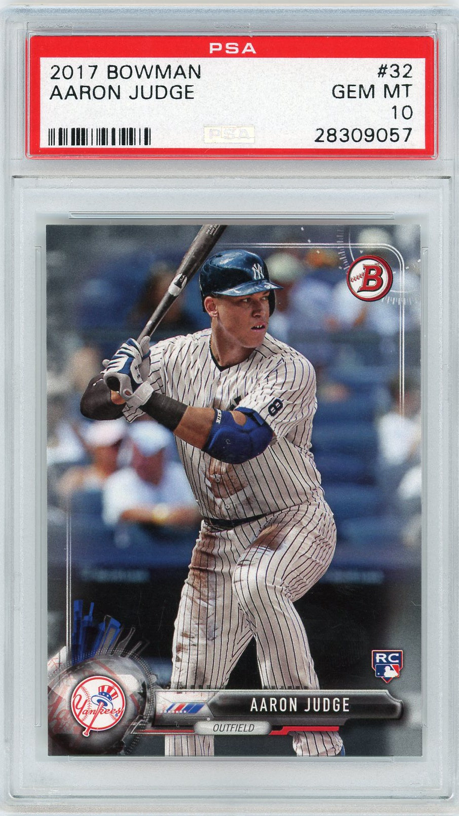 2017 Bowman #32 Aaron Judge PSA 10