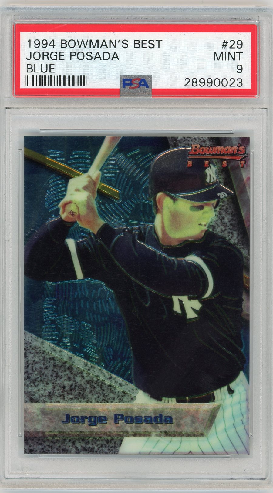 1994 Bowman's Best #29 Jorge Posada PSA 9