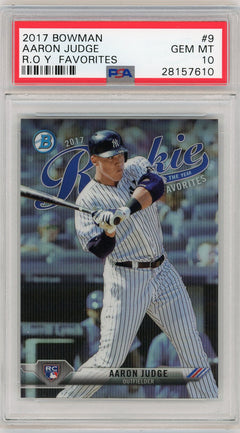 2017 Bowman Rookie Of The Year #9 Aaron Judge PSA 10-1