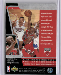 1996-97 SP #16 Michael Jordan SAM Sample-2