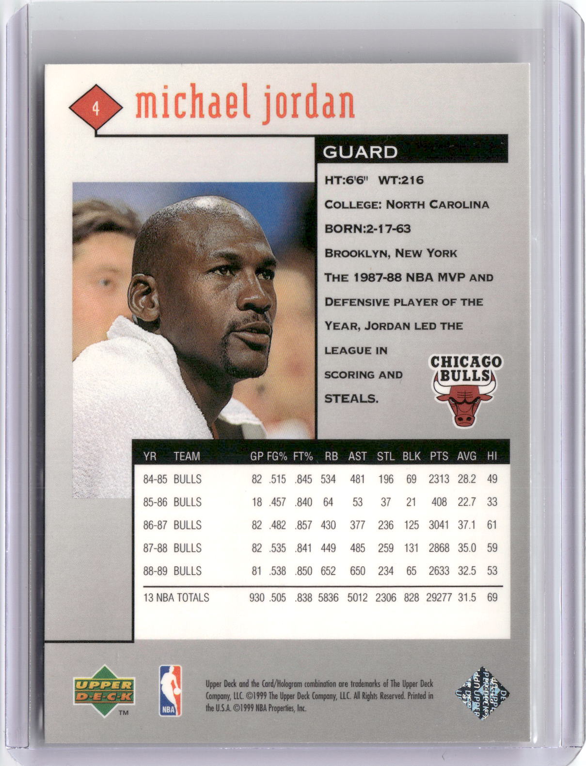 1998-99 Upper Deck Black Diamond #4 Michael Jordan-2