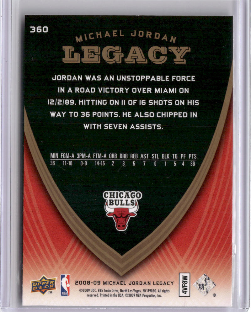 2008-09 Upper Deck Michael Jordan Legacy Collection #360 Michael Jordan-2