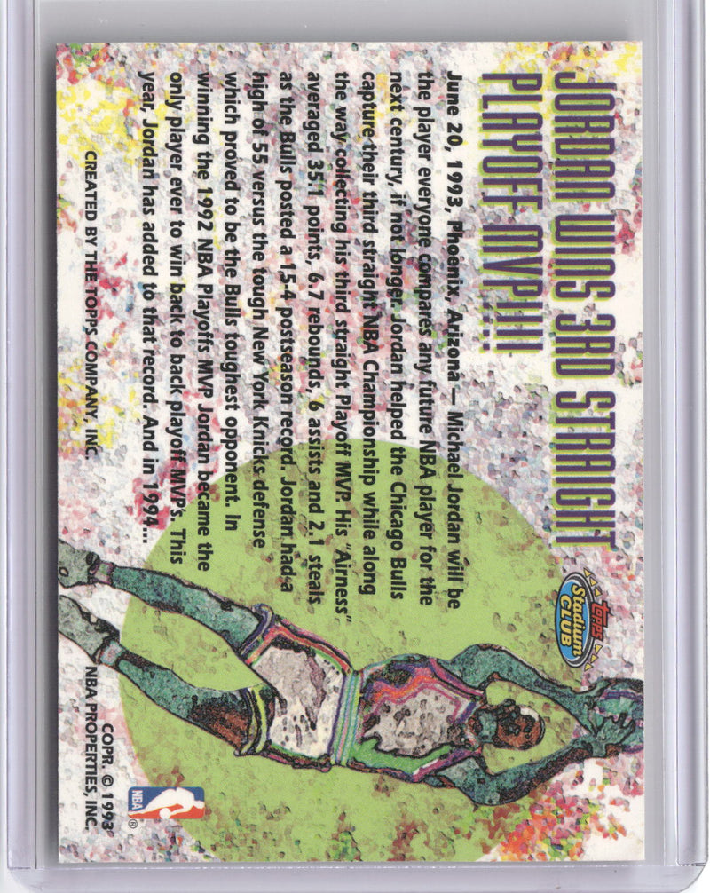 1993 Stadium Club Members Only #NNO Michael Jordan-2