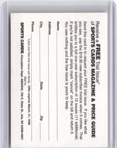 1997 Sports Cards Magazine Free Issue Offer #NNO Michael Jordan-2