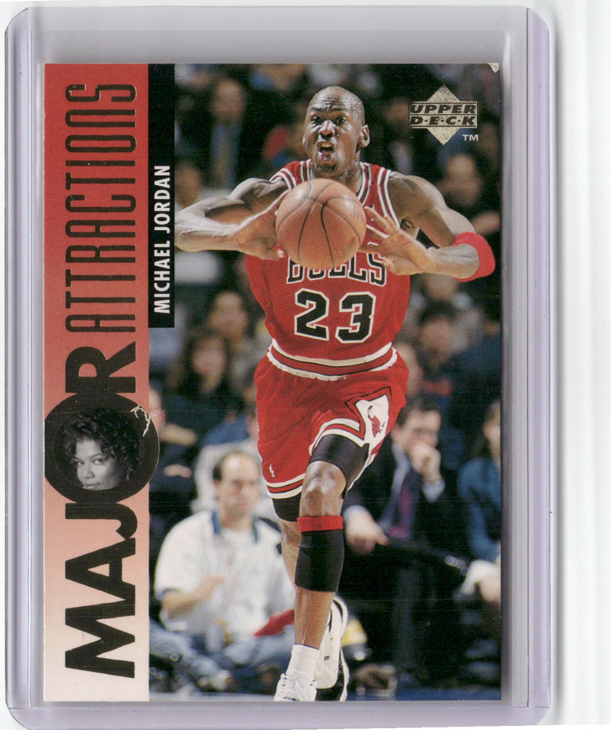 1995-96 Upper Deck #341 Michael Jordan / Queen Latifah-1