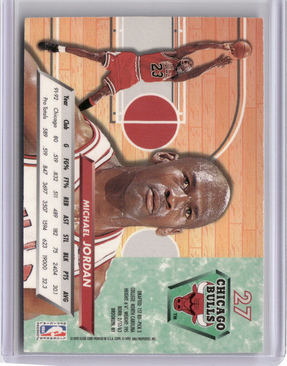 1992-93 Ultra #27 Michael Jordan-2