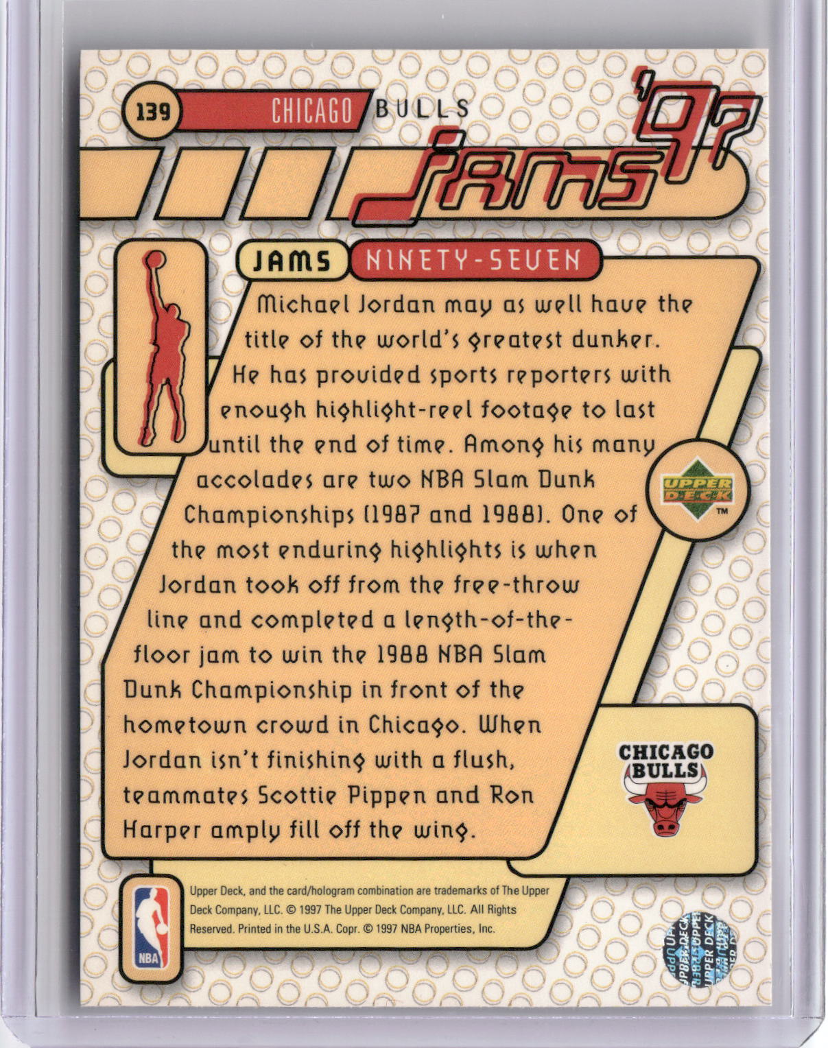 1997-98 Upper Deck #139 Michael Jordan-2