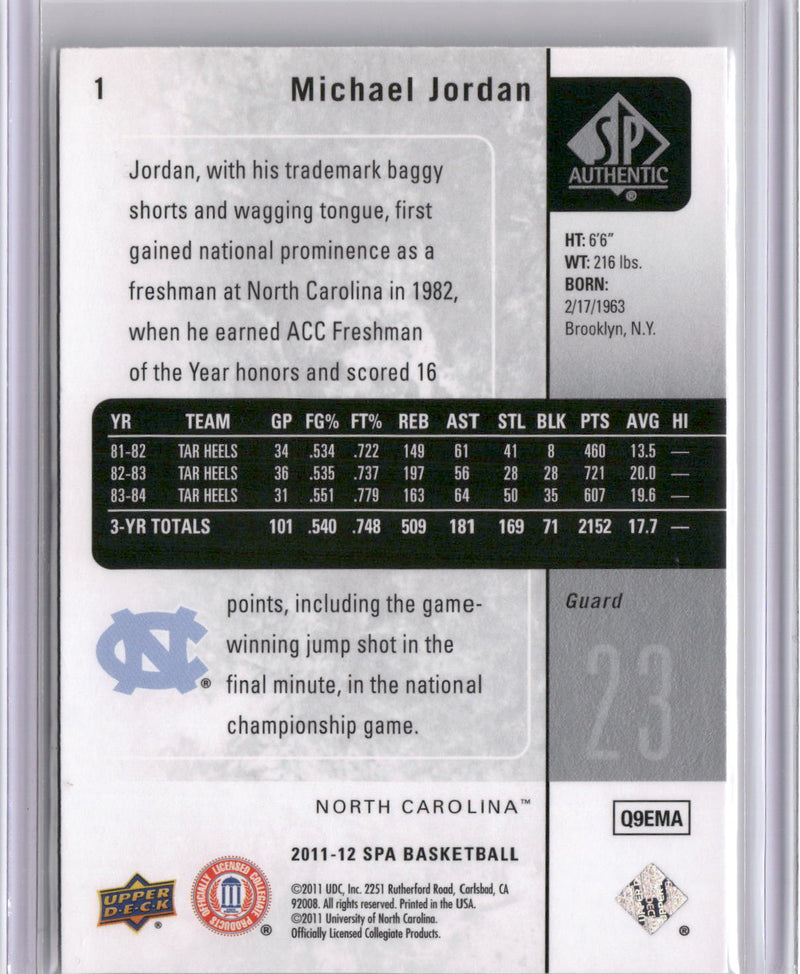 2010-11 SP Authentic #1 Michael Jordan-2