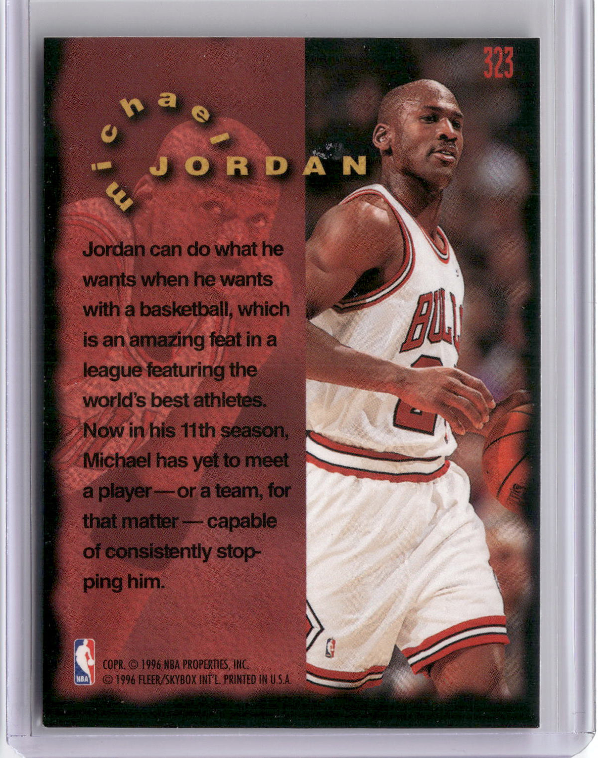 1995-96 Fleer #323 Michael Jordan-2