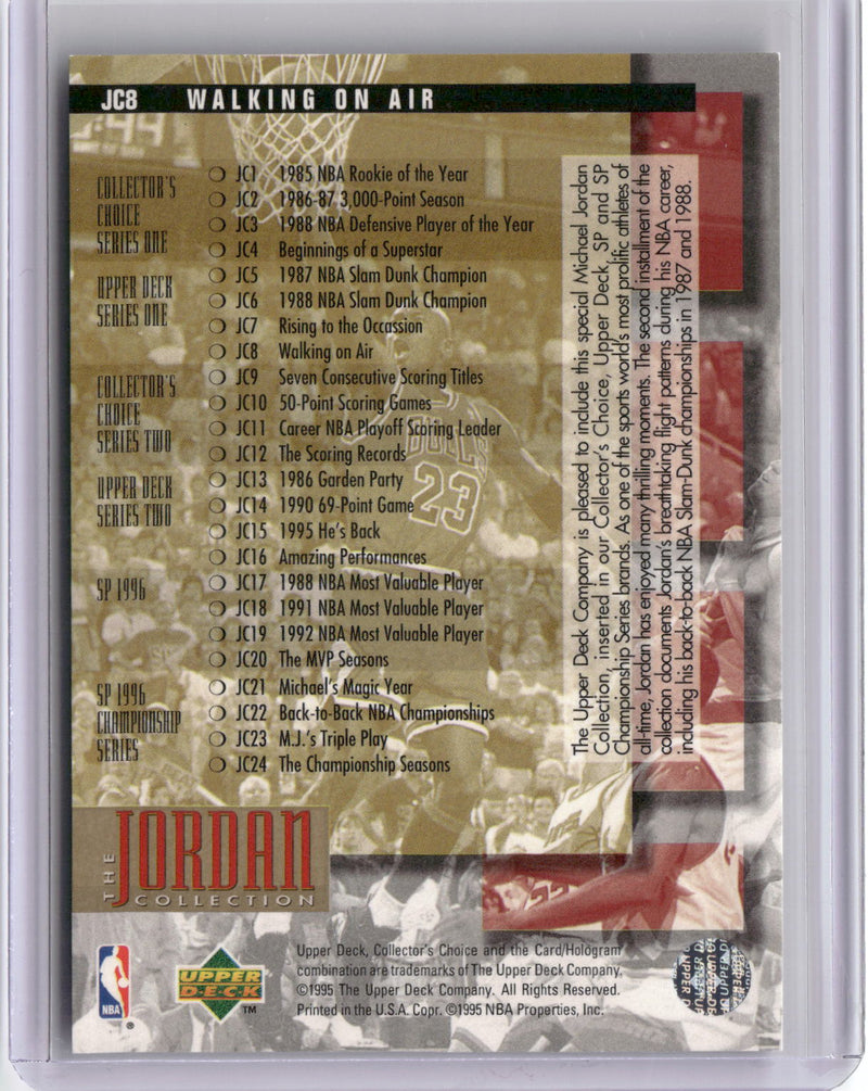 1995-96 Upper Deck #JC16 Michael Jordan The Jordan Collection-2