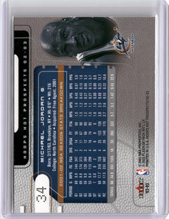 2002-03 Hoops Hot Prospects #34 Michael Jordan-2
