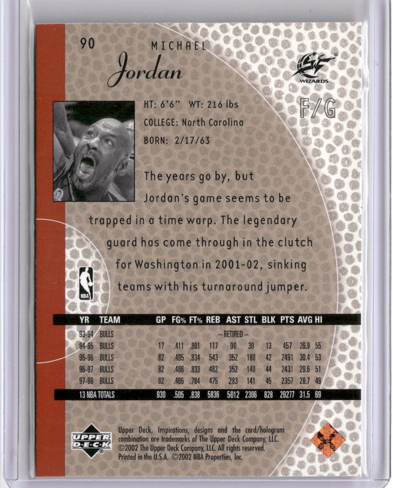 2001-02 Upper Deck Inspirations #90 Michael Jordan-2