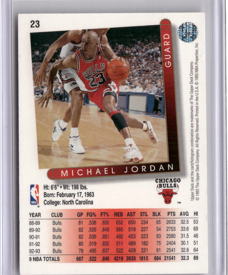 1994-95 Upper Deck #23 Michael Jordan Michael Jordan He's Back Reprints-2