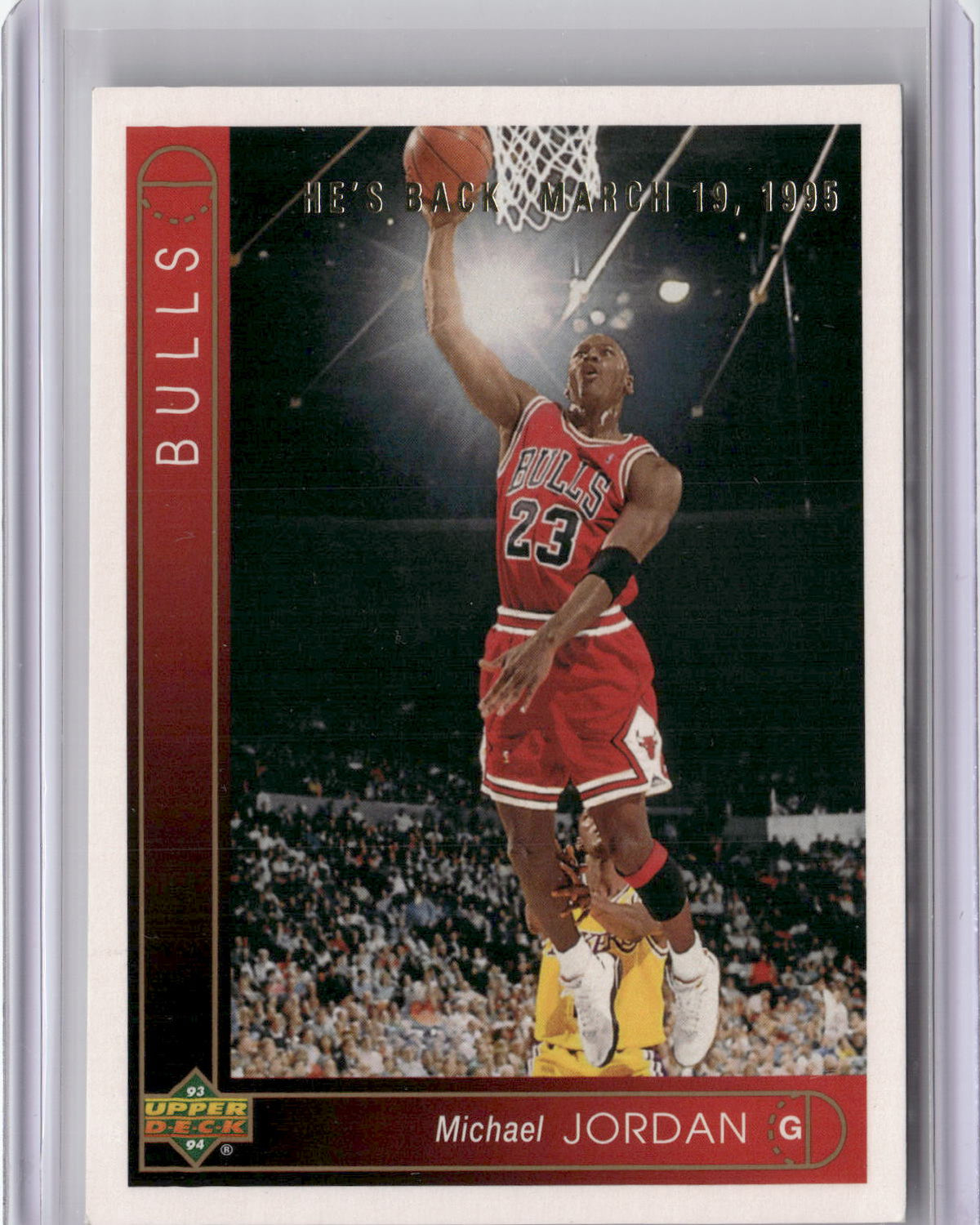 1994-95 Upper Deck #23 Michael Jordan Michael Jordan He's Back Reprints