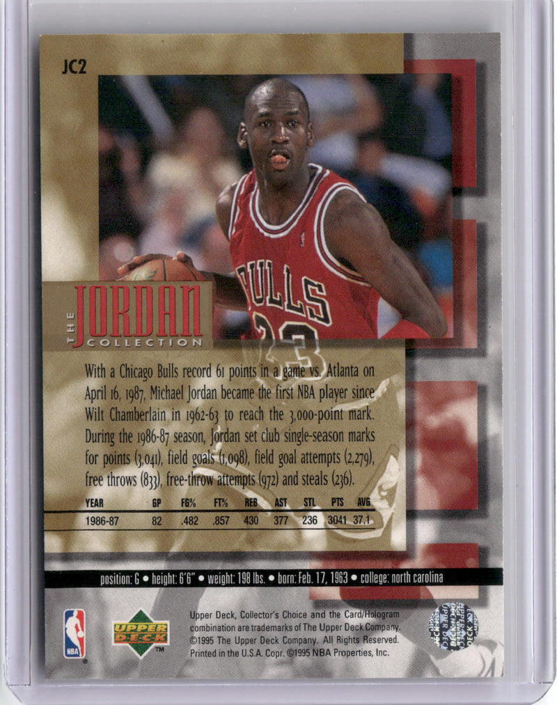 1995-96 Upper Deck The Jordan Collection 3x5 #JC2 Michael Jordan-2