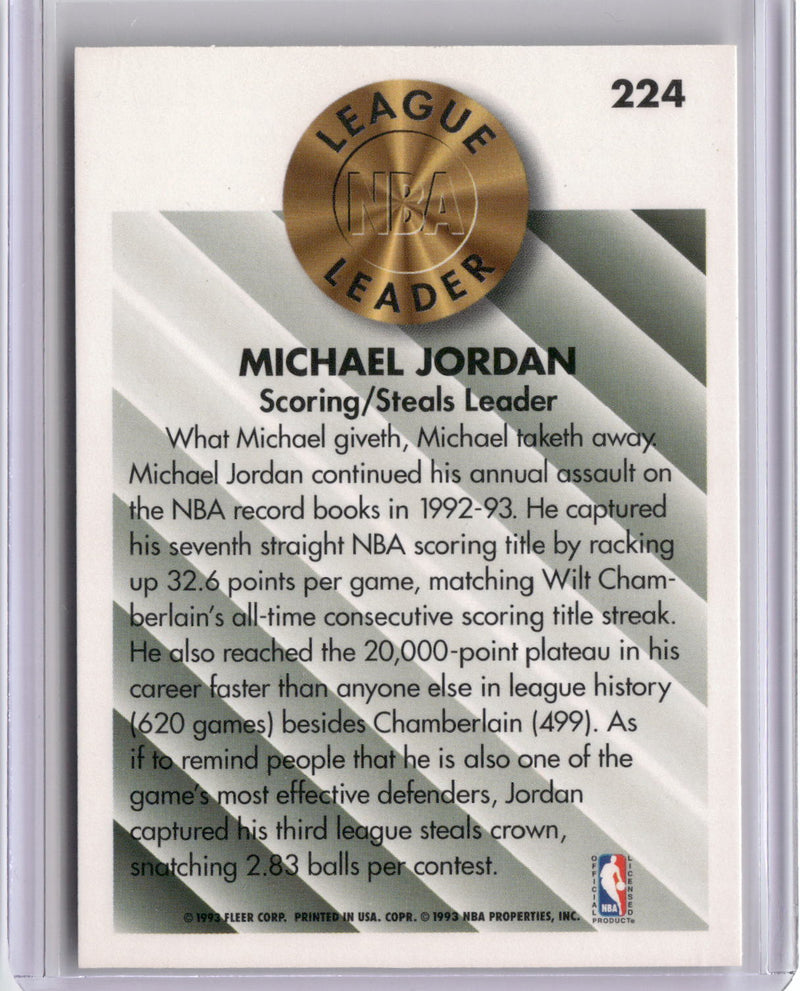 1993-94 Fleer #224 Michael Jordan-2