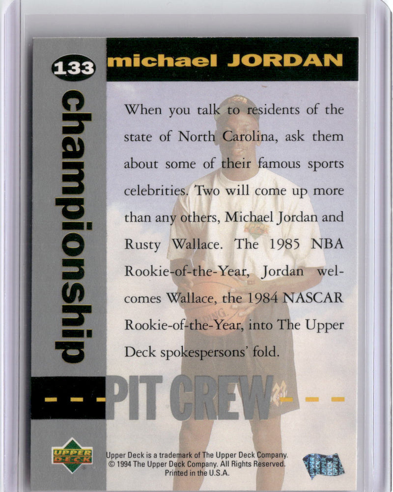 1995 Upper Deck #133 Michael Jordan Silver Signature / Electric Silver-2