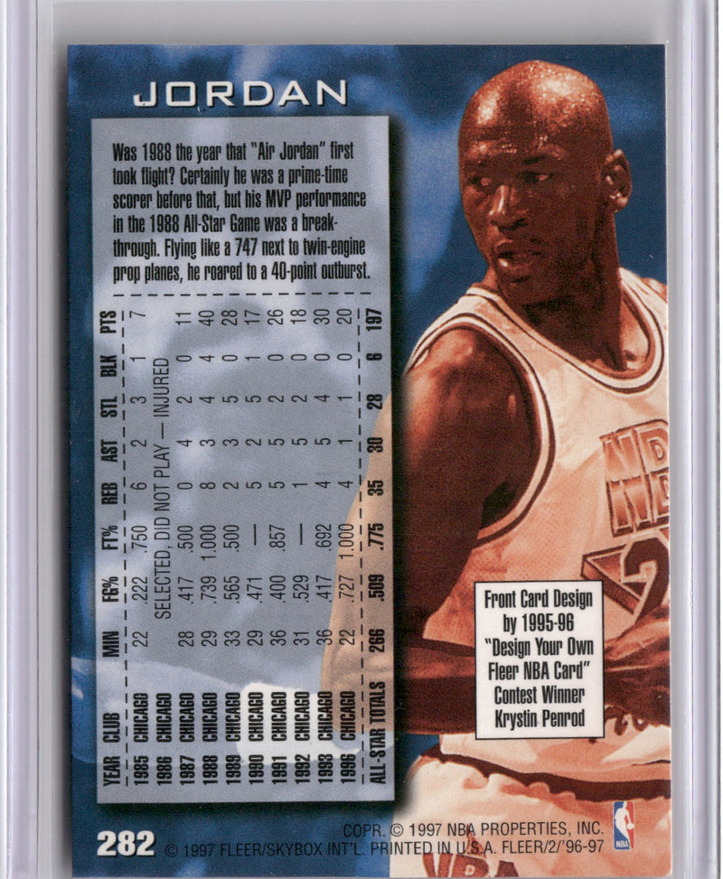 1996-97 Fleer #282 Michael Jordan-2