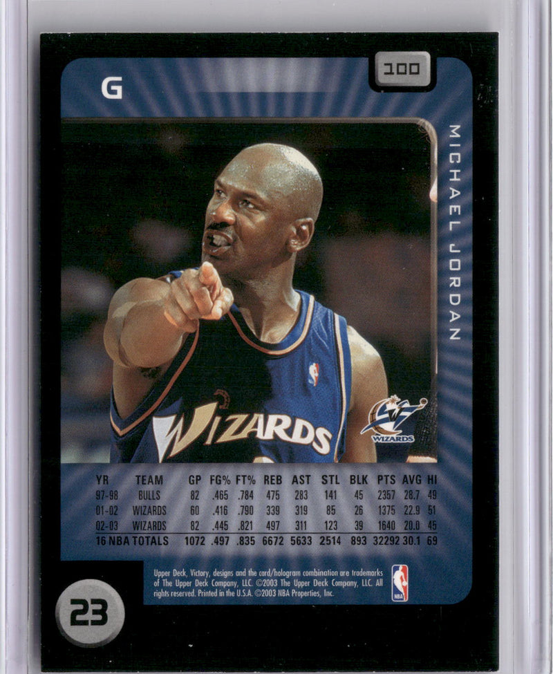 2003-04 Upper Deck Victory #100 Michael Jordan-2