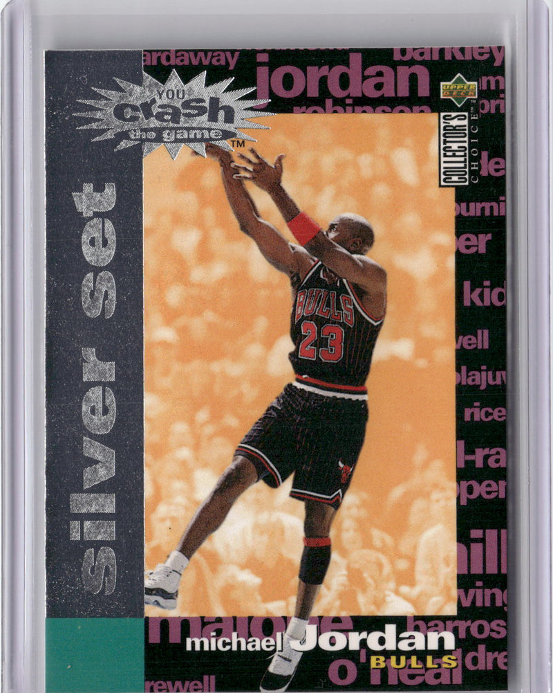1995-96 Collector's Choice #C30 Michael Jordan Silver Exchange: Scoring-1