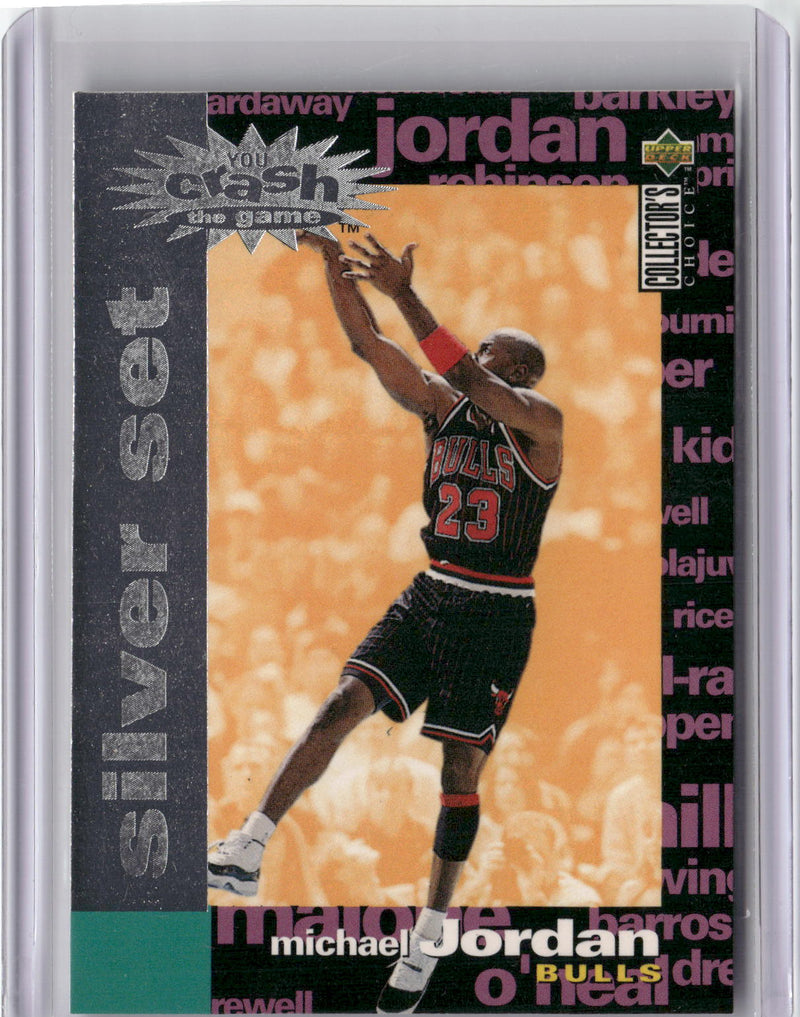 1995-96 Collector's Choice #C30 Michael Jordan Silver Exchange: Scoring-1