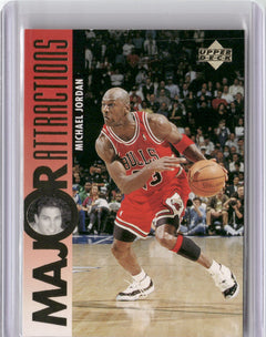 1995-96 Upper Deck #337 Michael Jordan / David Hanson-1