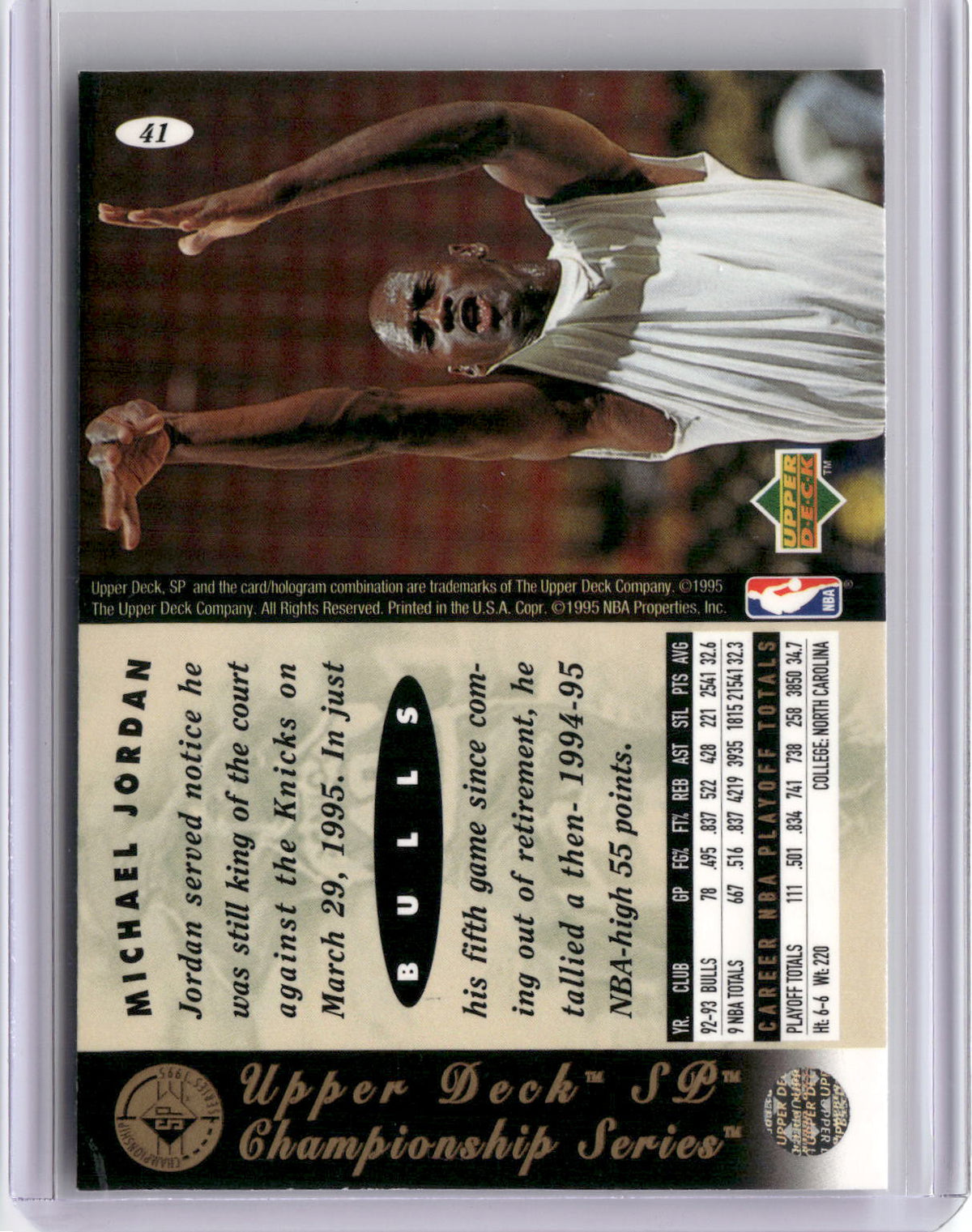 1994-95 SP Championship #41 Michael Jordan-2